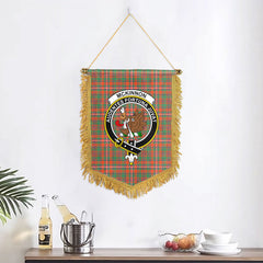 McKinnon Ancient Tartan Crest Wall Hanging Banner