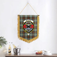 McLeod of Harris Weathered Tartan Crest Wall Hanging Banner