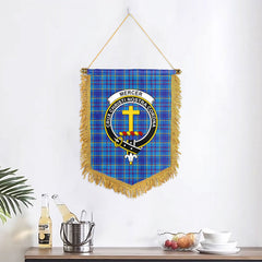 Mercer Modern Tartan Crest Wall Hanging Banner