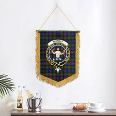 Murray of Atholl Modern Tartan Crest Wall Hanging Banner