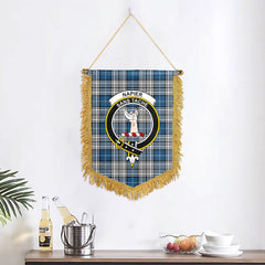 Napier Modern Tartan Crest Wall Hanging Banner