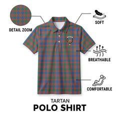 MacIntyre Ancient Tartan Crest Birdseye Mesh Polo Shirt