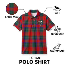 MacPhail Clan Tartan Crest Birdseye Mesh Polo Shirt