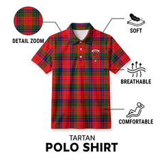 McNicol (of Scorrybreac) Tartan Crest Birdseye Mesh Polo Shirt