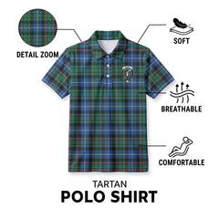 McRae Hunting Ancient Tartan Crest Birdseye Mesh Polo Shirt
