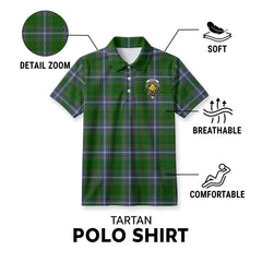 Pringle Tartan Crest Birdseye Mesh Polo Shirt