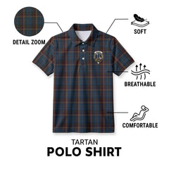 Renton Tartan Crest Birdseye Mesh Polo Shirt