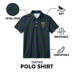 Walker Hunting Tartan Crest Birdseye Mesh Polo Shirt