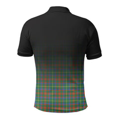 McKintosh Hunting Ancient Tartan Crest Polo Shirt - Thistle Black Style