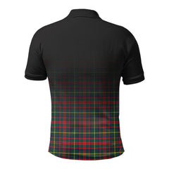 McKintosh Hunting Modern Tartan Crest Polo Shirt - Thistle Black Style