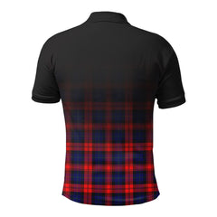 McLachlan Modern Tartan Crest Polo Shirt - Thistle Black Style