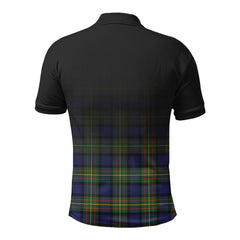 McLaren Modern Tartan Crest Polo Shirt - Thistle Black Style