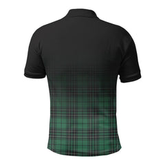 McLean Hunting Ancient Tartan Crest Polo Shirt - Thistle Black Style