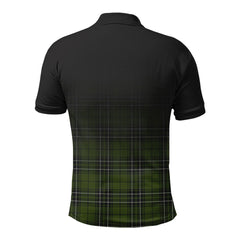 McLean Hunting Tartan Crest Polo Shirt - Thistle Black Style