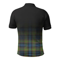 McLellan Ancient Tartan Crest Polo Shirt - Thistle Black Style
