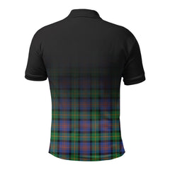 McLennan Ancient Tartan Crest Polo Shirt - Thistle Black Style