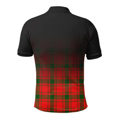 McQuarrie Tartan Crest Polo Shirt - Thistle Black Style