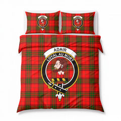 Adair Modern Tartan Crest Bedding Set