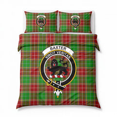 Baxter Modern Tartan Crest Bedding Set