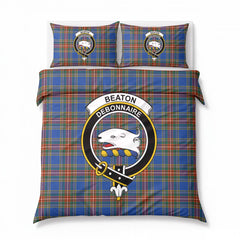 Beaton Ancient Tartan Crest Bedding Set