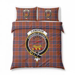 Cameron of Lochiel Ancient Tartan Crest Bedding Set