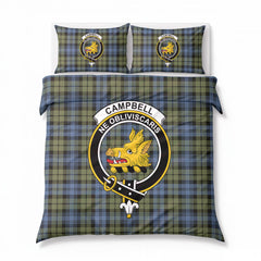 Campbell Faded Tartan Crest Bedding Set