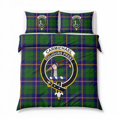Carmichael Modern Tartan Crest Bedding Set