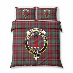 Crawford Modern Tartan Crest Bedding Set