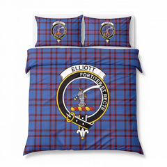 Elliott Modern Tartan Crest Bedding Set