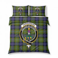 Fergusson Modern Tartan Crest Bedding Set