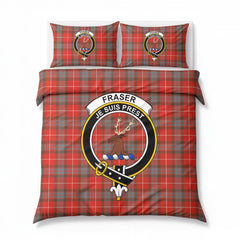 Fraser (of Lovat) Weathered Tartan Crest Bedding Set