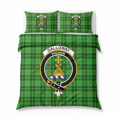 Galloway District Tartan Crest Bedding Set