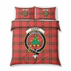 Grant Weathered Tartan Crest Bedding Set