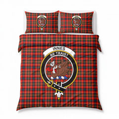 Innes Modern Tartan Crest Bedding Set