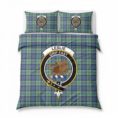 Leslie Hunting Ancient Tartan Crest Bedding Set