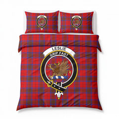 Leslie Modern Tartan Crest Bedding Set