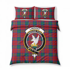 Lindsay Modern Tartan Crest Bedding Set