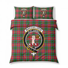 MacCulloch (McCulloch) Tartan Crest Bedding Set