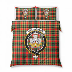 MacLachlan Hunting Modern Tartan Crest Bedding Set