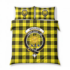 MacLeod of Lewis Modern Tartan Crest Bedding Set