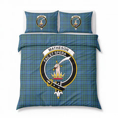 Matheson Hunting Ancient Tartan Crest Bedding Set