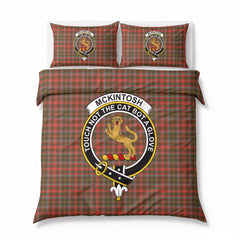 McKintosh Hunting Weathered Tartan Crest Bedding Set
