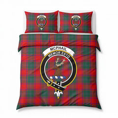 McPhail Clan Tartan Crest Bedding Set