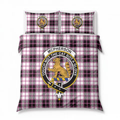 McPherson Hunting Modern Tartan Crest Bedding Set