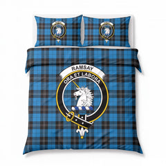 Ramsay Blue Ancient Tartan Crest Bedding Set