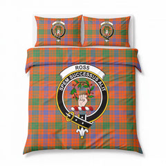 Ross Ancient Tartan Crest Bedding Set