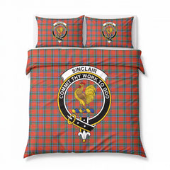 Sinclair Ancient Tartan Crest Bedding Set