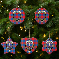 Blane Tartan Crest Christmas Ceramic Ornament