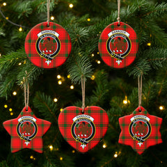 Darroch (Gourock) Tartan Crest Christmas Ceramic Ornament