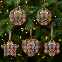 Davidson Dress Dancers Tartan Crest Christmas Ceramic Ornament
